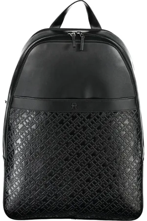 Tommy Hilfiger Torebki, Mężczyzna, Czarny, ONE SIZE, Czarny Plecak z Przegródką na Laptopa