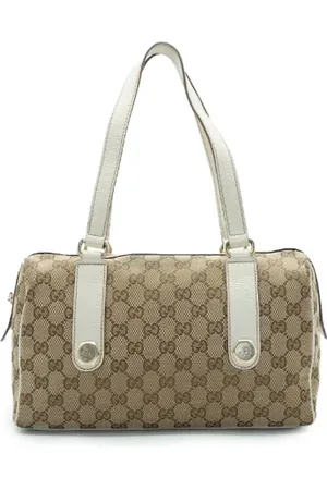 Gucci Pre-owned, Kobieta, Biały, ONE SIZE, Skóra, Pre-owned Canvas handbags