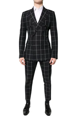Dolce & Gabbana Garnitury, Mężczyzna, Czarny, M, Luksusowy Czarny Garnitur z Jedwabną Podszewką