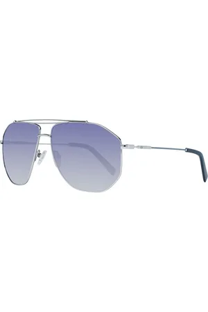 Guess Akcesoria, Mężczyzna, Szary, ONE SIZE, Srebrne Okulary Przeciwsoneczne Aviator dla Mczyzn