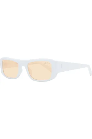 Guess Akcesoria, Mężczyzna, Biały, ONE SIZE, Białe Unisex Okulary Przeciwsłoneczne Styl prostokątny