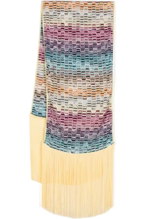 Missoni Akcesoria, Kobieta, Wielobarwność, ONE SIZE, Czerwony Szalik Zimowy