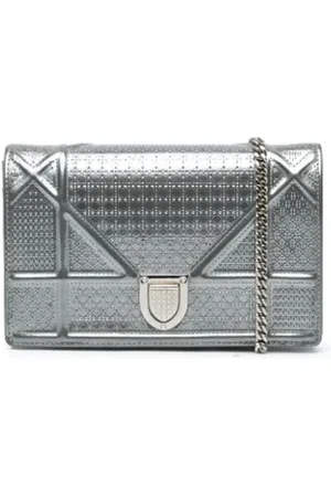 Dior Pre-owned, Kobieta, Szary, ONE SIZE, Skóra, Pre-owned Leather crossbody-bags