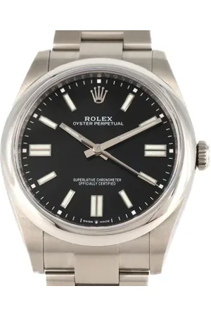 Rolex Pre-owned, Mężczyzna, Czarny, ONE SIZE, Pre-owned Stainless Steel watches
