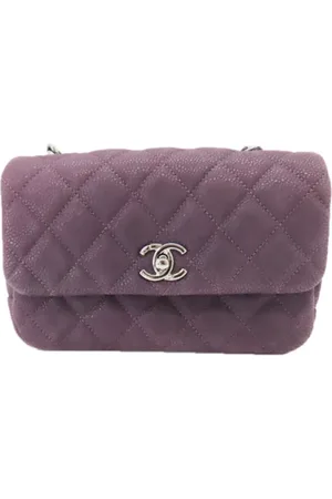 CHANEL Pre-owned, Kobieta, Fioletowy, ONE SIZE, Skóra, Pre-owned Leather crossbody-bags
