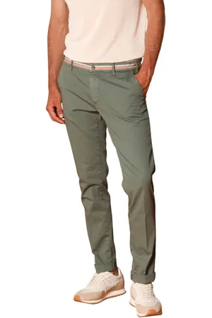 Masons Spodnie, Mężczyzna, Zielony, XL, Bawełna, Zielone chinosy extra slim fit