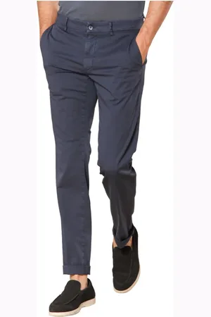 Masons Spodnie, Mężczyzna, Niebieski, 2XL, Bawełna, Spodnie Chino New York w kolorze granatowym