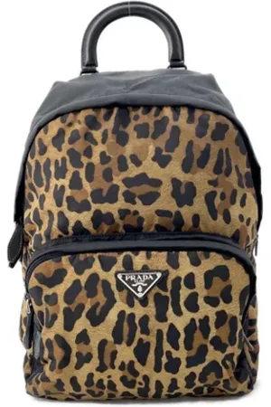 Prada Pre-owned, Kobieta, brązowy, ONE SIZE, Nylon, Pre-owned Nylon prada-bags