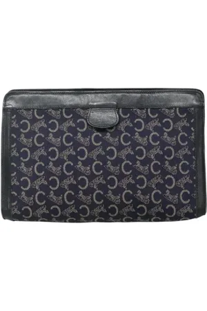 Céline Pre-owned, Kobieta, Niebieski, ONE SIZE, Skóra, Pre-owned Canvas clutches