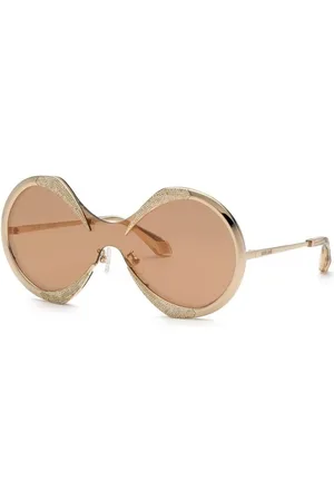 Roberto Cavalli Akcesoria, Kobieta, Żółty, ONE SIZE, Autentyczne Okulary Src 011S 300X