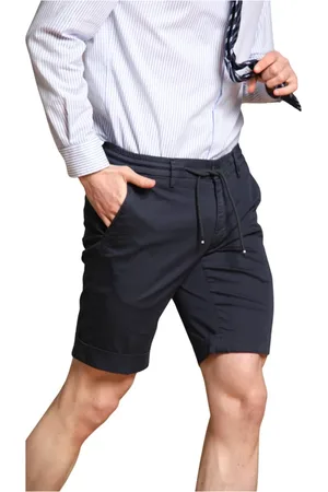 Masons Szorty, Mężczyzna, Niebieski, XL, Bawełna, Slim Fit Navy Chino Jogger
