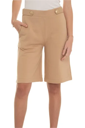 FAY Szorty, Kobieta, Beżowy, S, Bawełna, Bermudy z bawełny typu fleece