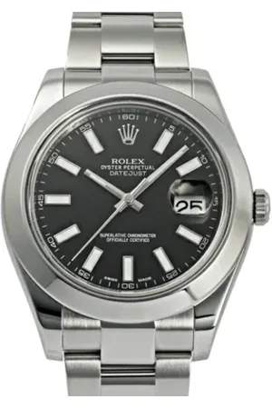 Rolex Pre-owned, Mężczyzna, Czarny, ONE SIZE, Pre-owned Stainless Steel watches