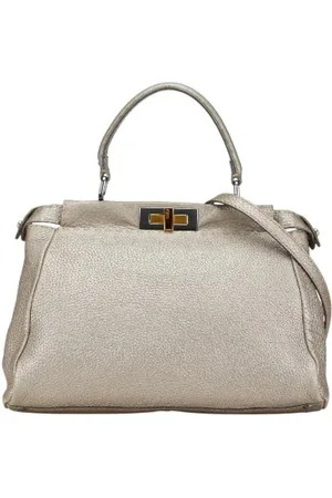 Fendi Pre-owned, Kobieta, Szary, ONE SIZE, Skóra, Pre-owned Leather fendi-bags