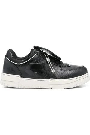 44 Label Group Buty, Mężczyzna, Czarny, 43 EU, Czarne Buty z Przewiązaniem i Slotem ID