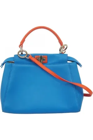 Fendi Pre-owned, Kobieta, Niebieski, ONE SIZE, Skóra, Pre-owned Leather fendi-bags