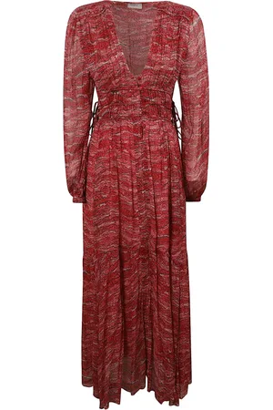 Isabel Marant Sukienki, Kobieta, Czerwony, 2XS, Czerwone Sukienki Amara-Gb