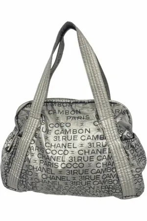 CHANEL Pre-owned, Kobieta, Szary, ONE SIZE, Poliester, Pre-owned Fabric chanel-bags