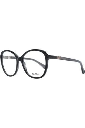 Max Mara Akcesoria, Kobieta, Czarny, ONE SIZE, Czarne Okulary Optyczne Damskie Styl Motyla