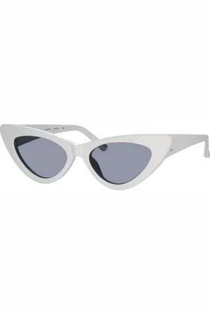 The Attico Akcesoria, unisex, Biały, ONE SIZE, Autentyczne Okulary Dora z Premium Jakością