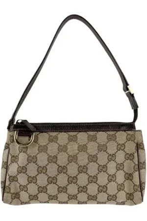 Gucci Pre-owned, Kobieta, brązowy, ONE SIZE, Skóra, Pre-owned Canvas gucci-bags