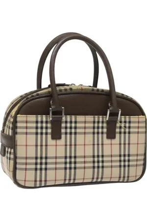 Burberry Pre-owned, Kobieta, Beżowy, ONE SIZE, Skóra, Pre-owned Canvas handbags