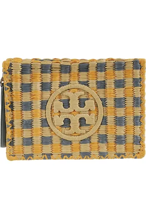 Tory Burch Akcesoria, Kobieta, Żółty, ONE SIZE, Stylowa Siatkowa Torebka