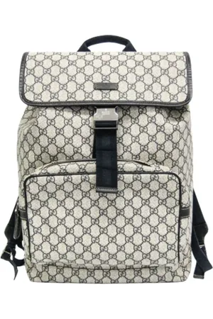 Gucci Pre-owned, unisex, Beżowy, ONE SIZE, Pre-owned Canvas backpacks