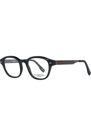 Ermenegildo Zegna Akcesoria, Mężczyzna, Czarny, ONE SIZE, Czarne Okulary Optyczne Z Rogów