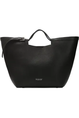 Kazar Torebki, Kobieta, Czarny, ONE SIZE, Duża czarna torba w kształcie trapezu na ramię