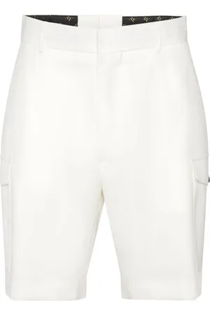 BILLIONAIRE Szorty, Mężczyzna, Biały, 4XL, Denim, Casual Denim Shorts