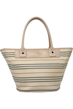 Burberry Pre-owned, Kobieta, Beżowy, ONE SIZE, Pre-owned Canvas handbags