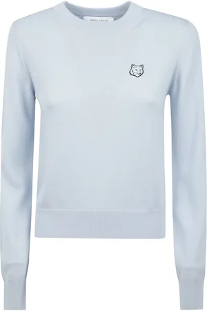 Maison Kitsuné Swetry, Kobieta, Niebieski, M, Sweter z logo