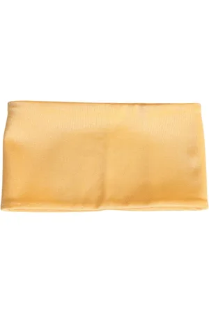 Dolce & Gabbana Akcesoria, Kobieta, Żółty, ONE SIZE, Nylon, Żółty Nylonowy Ogrzewacz Szyi Szalik