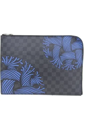 LOUIS VUITTON Pre-owned, Kobieta, Niebieski, ONE SIZE, Pre-owned Canvas clutches