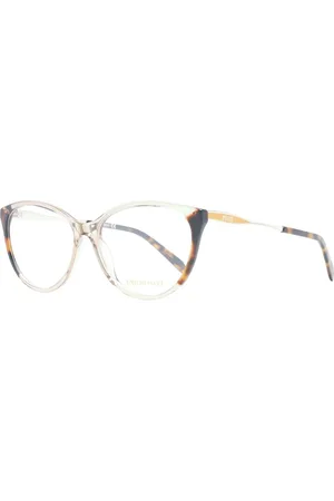 Emilio Pucci Akcesoria, Kobieta, brązowy, ONE SIZE, Brązowe Okulary Optyczne Cat Eye