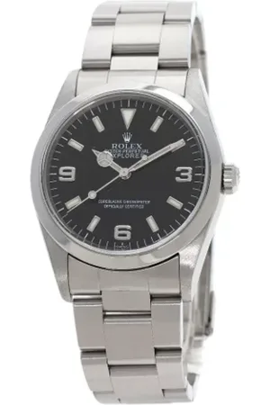 Rolex Pre-owned, Mężczyzna, Czarny, ONE SIZE, Pre-owned Stainless Steel watches