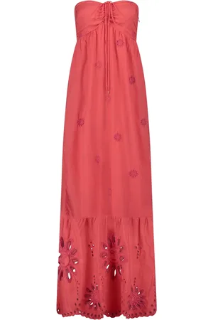 Fabienne Chapot Sukienki, Kobieta, Czerwony, XL, Len, Santana Dress