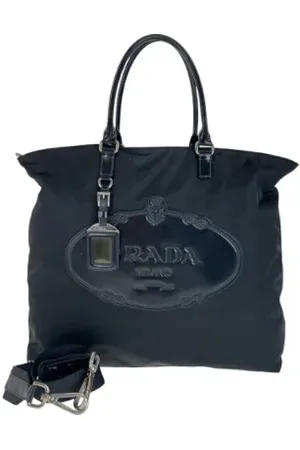 Prada Pre-owned, Kobieta, Czarny, ONE SIZE, Pre-owned Canvas totes