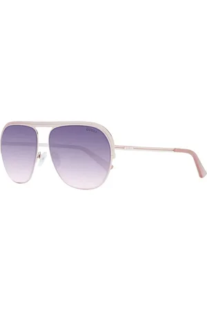 Guess Akcesoria, unisex, Żółty, ONE SIZE, Pilotówki w kolorze różowego złota z gradientowymi soczewkami
