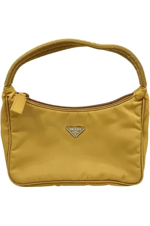 Prada Pre-owned, Kobieta, Żółty, ONE SIZE, Nylon, Pre-owned Nylon prada-bags