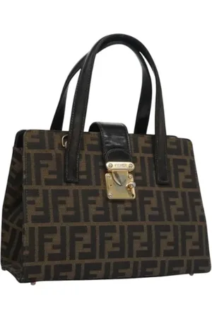 Fendi Pre-owned, Kobieta, brązowy, ONE SIZE, Skóra, Pre-owned Canvas handbags