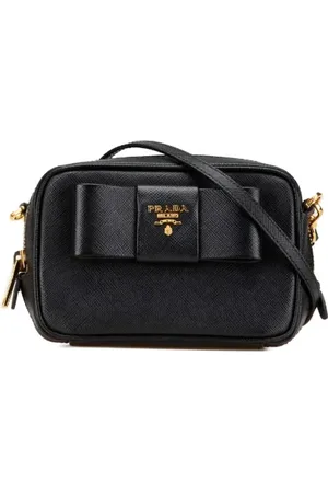 Prada Pre-owned, Kobieta, Czarny, ONE SIZE, Pre-owned Fabric crossbody-bags