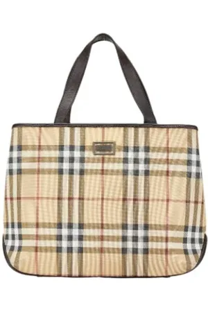 Burberry Pre-owned, Kobieta, Beżowy, ONE SIZE, Skóra, Pre-owned Skórzane torebki