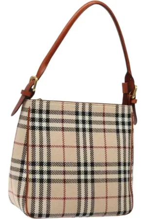 Burberry Pre-owned, Kobieta, Beżowy, ONE SIZE, Wełna, Pre-owned Wool handbags