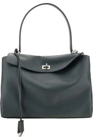 Balenciaga Torebki, Kobieta, Czarny, ONE SIZE, Len, Torba na ramię Rodeo z skóry