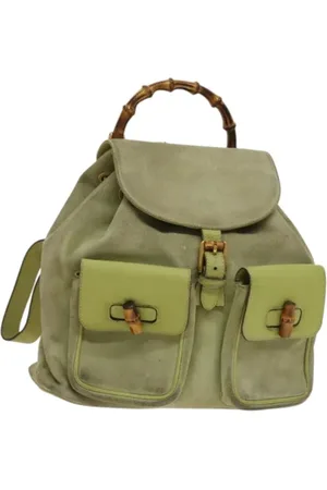 Gucci Pre-owned, Kobieta, Zielony, ONE SIZE, Skóra, Pre-owned Suede gucci-bags