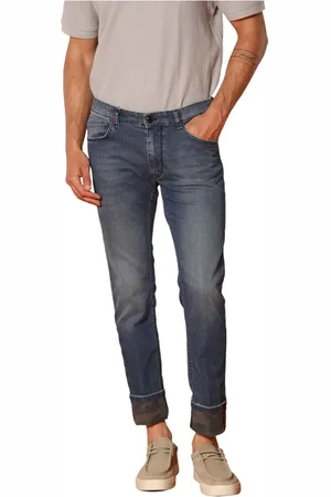Masons Jeansy, Mężczyzna, Niebieski, W31, Bawełna, Dżinsy Slim Fit z kamuflażowym wyściółką