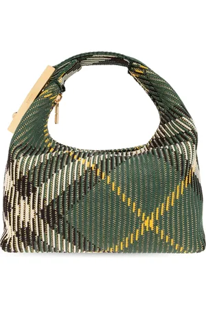 Burberry Torebki, Kobieta, Zielony, ONE SIZE, Torba do ręki ‘Mini Peg Duffle’