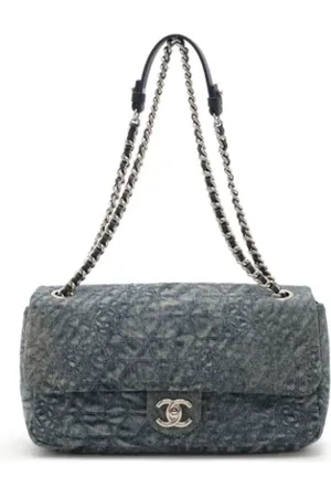 CHANEL Pre-owned, Kobieta, Niebieski, ONE SIZE, Denim, Pre-owned Denim chanel-bags